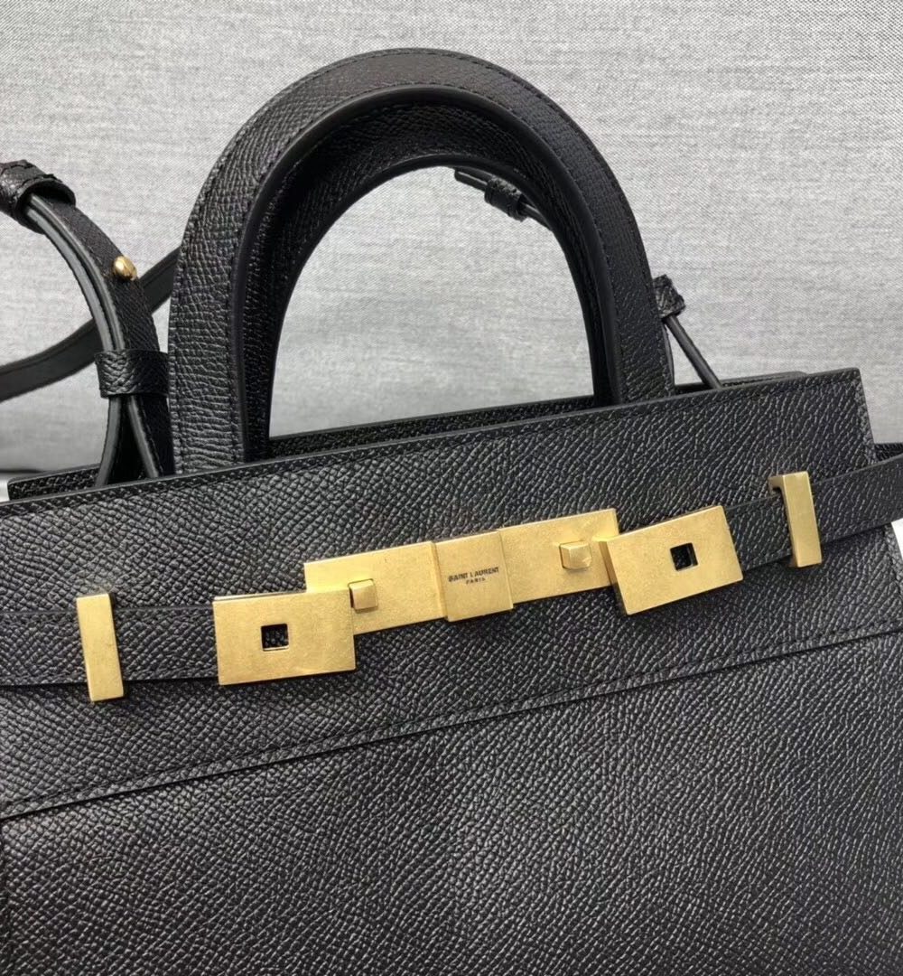 [REP 1:1] Saint Laurent Manhattan Nano Shopping Bag In Box Black For Women 8.2in/21cm YSL 5937410SX0W1000