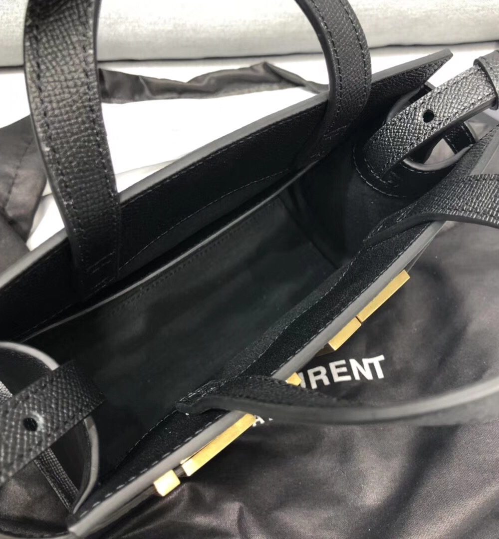 [REP 1:1] Saint Laurent Manhattan Nano Shopping Bag In Box Black For Women 8.2in/21cm YSL 5937410SX0W1000