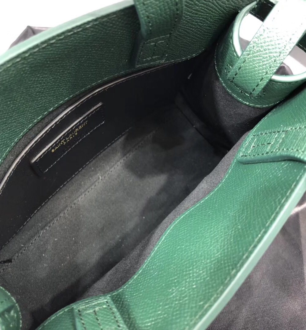 [REP 1:1] Saint Laurent Manhattan Nano Shopping Bag In Box Green For Women 8.2in/21cm YSL