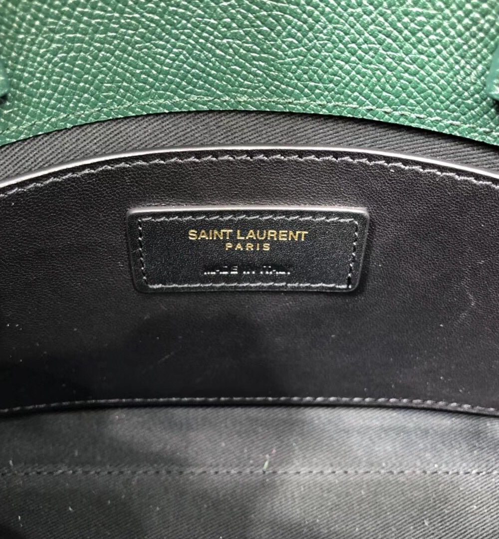[REP 1:1] Saint Laurent Manhattan Nano Shopping Bag In Box Green For Women 8.2in/21cm YSL