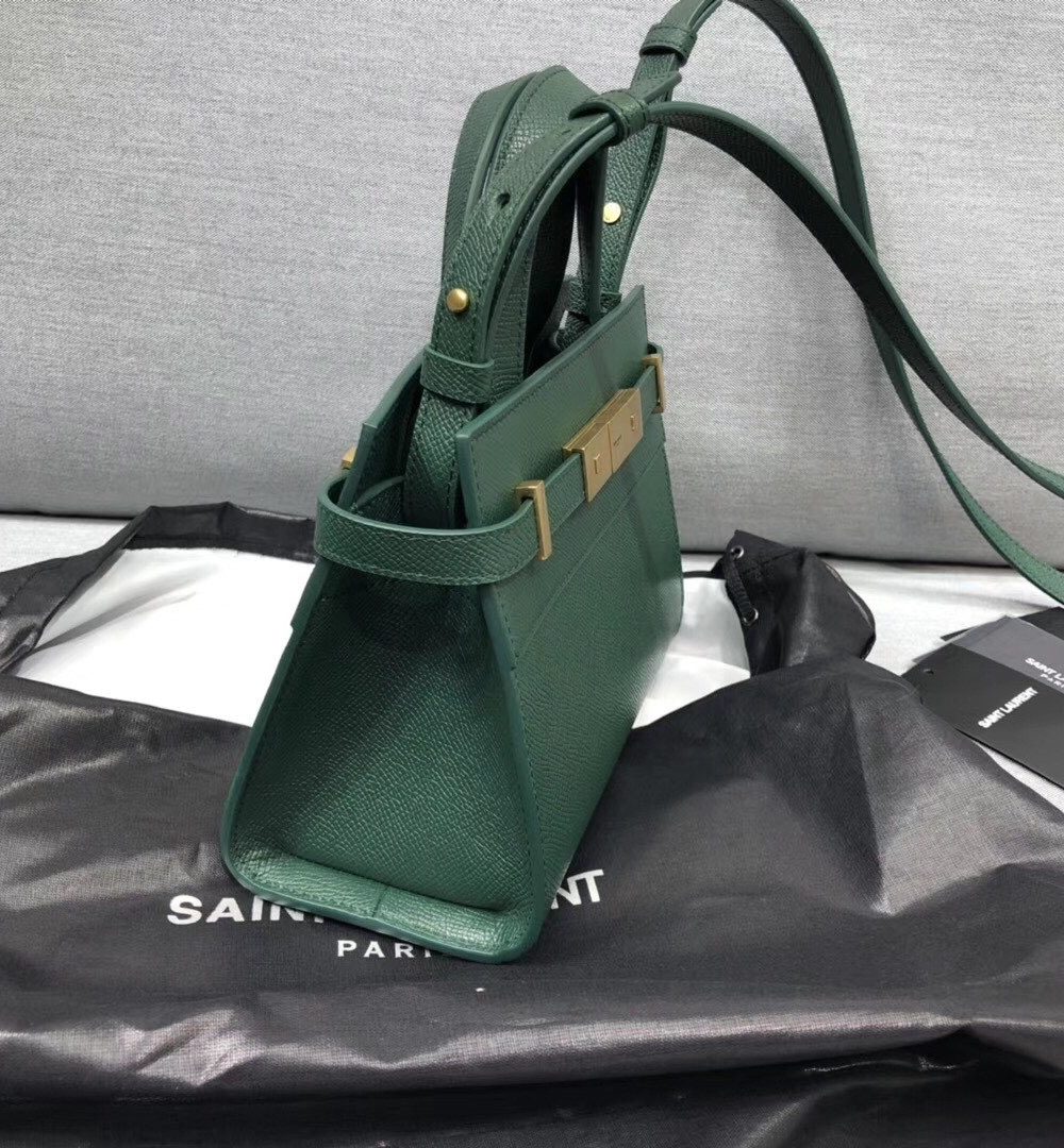 [REP 1:1] Saint Laurent Manhattan Nano Shopping Bag In Box Green For Women 8.2in/21cm YSL