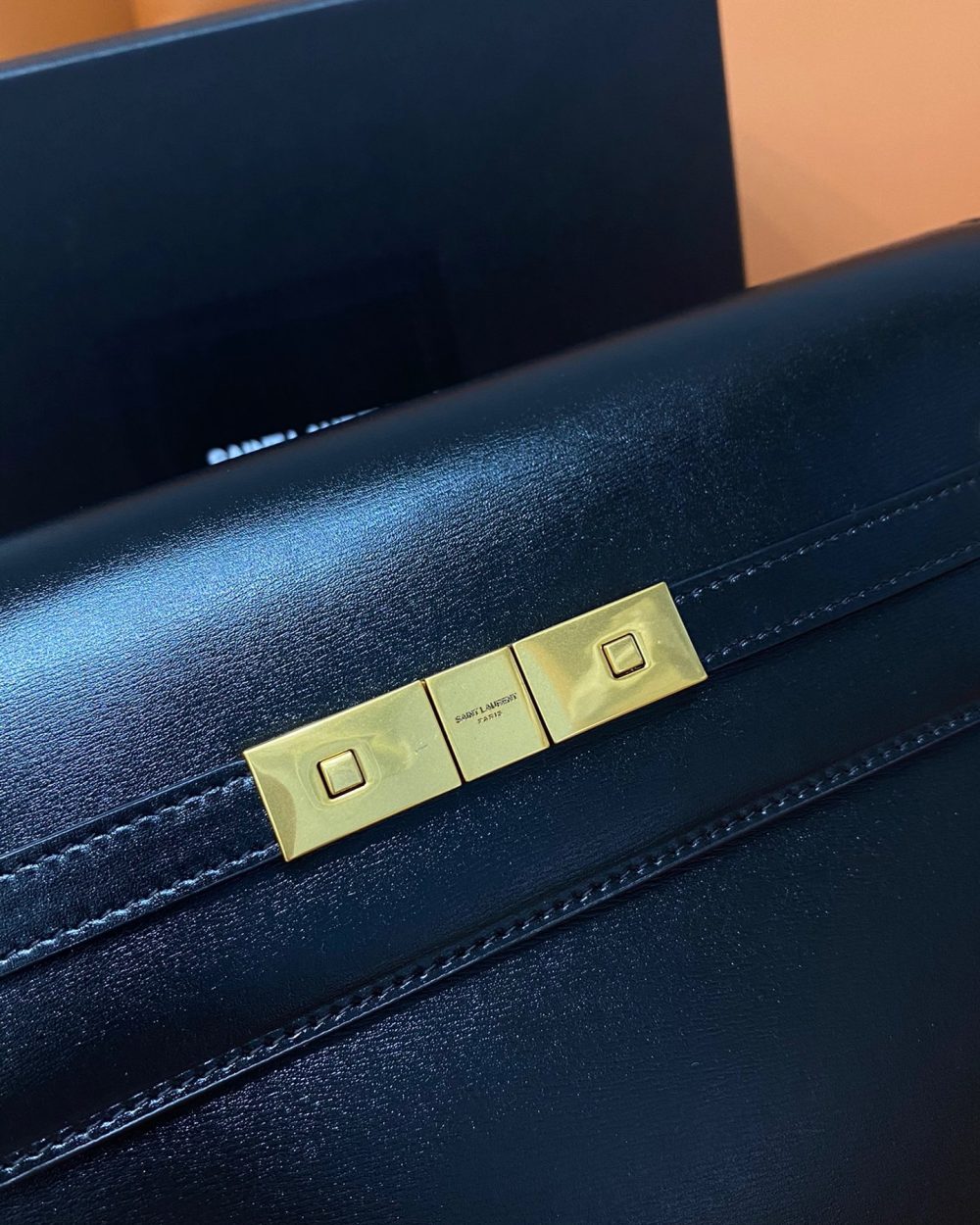 [REP 1:1] Saint Laurent Manhattan Shoulder Bag Black For Women 11.4in/29cm YSL 5792710SX0W1000
