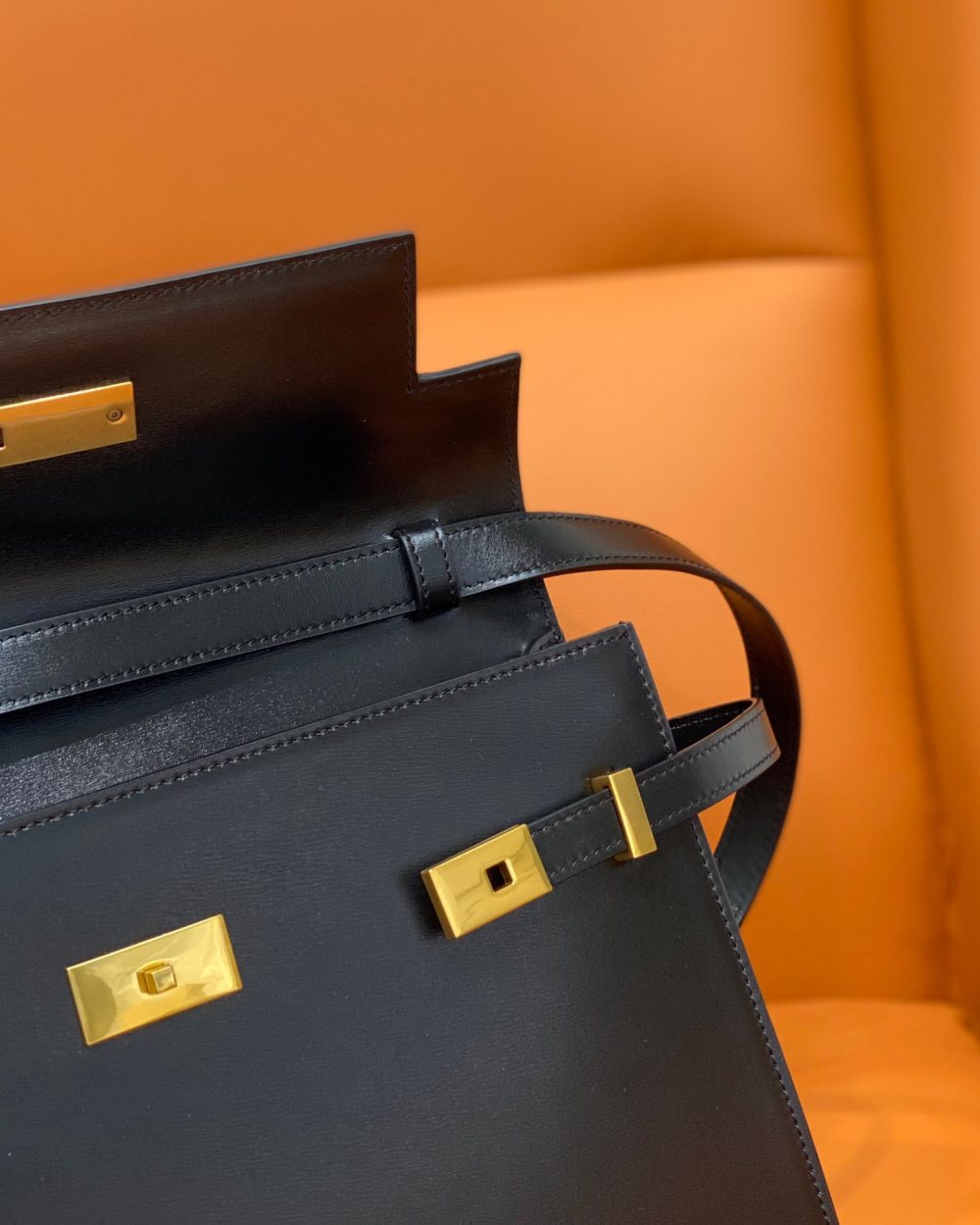 [REP 1:1] Saint Laurent Manhattan Shoulder Bag Black For Women 11.4in/29cm YSL 5792710SX0W1000