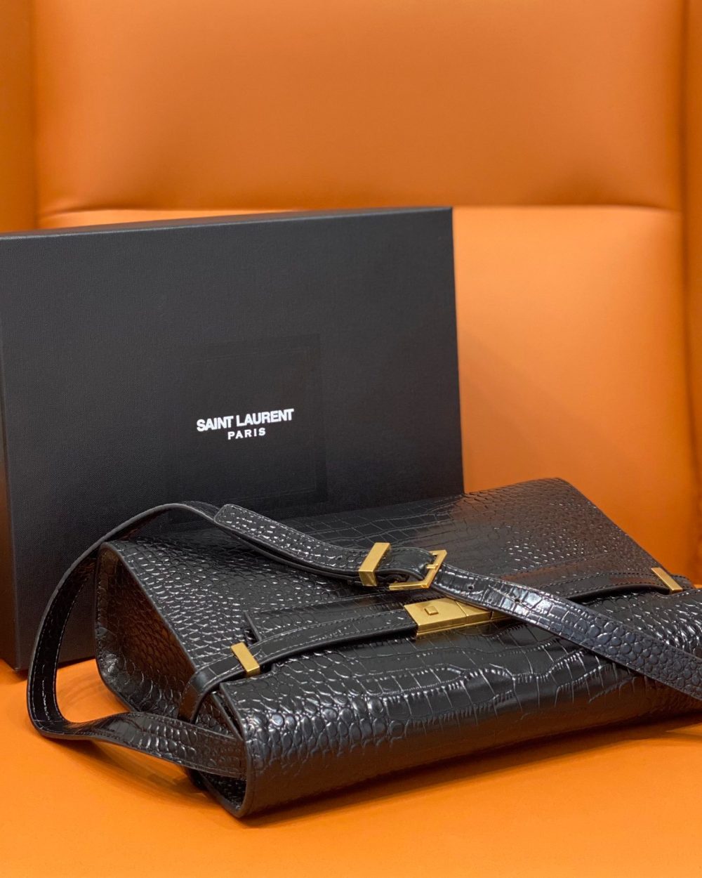 [REP 1:1] Saint Laurent Manhattan Shoulder Bag Black For Women 11.4in/29cm YSL 579271DND0J1000