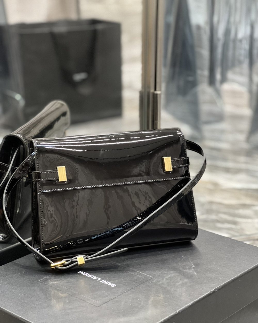 [REP 1:1] Saint Laurent Manhattan Small Shoulder Bag Black For Women 9.4in/24cm YSL 675626B870J1000