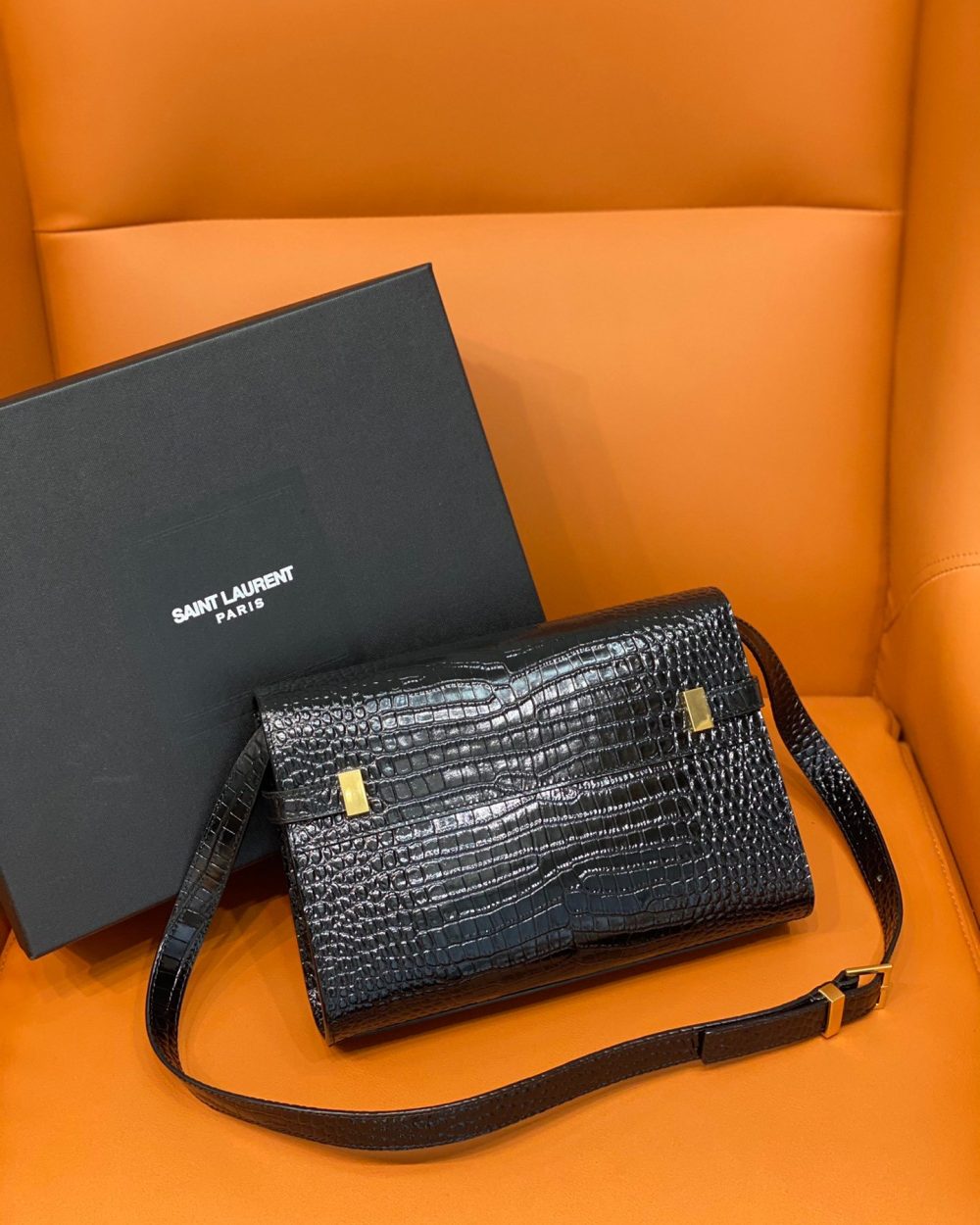[REP 1:1] Saint Laurent Manhattan Small Shoulder Bag Black For Women 9.4in/24cm YSL 675626DND0W1000