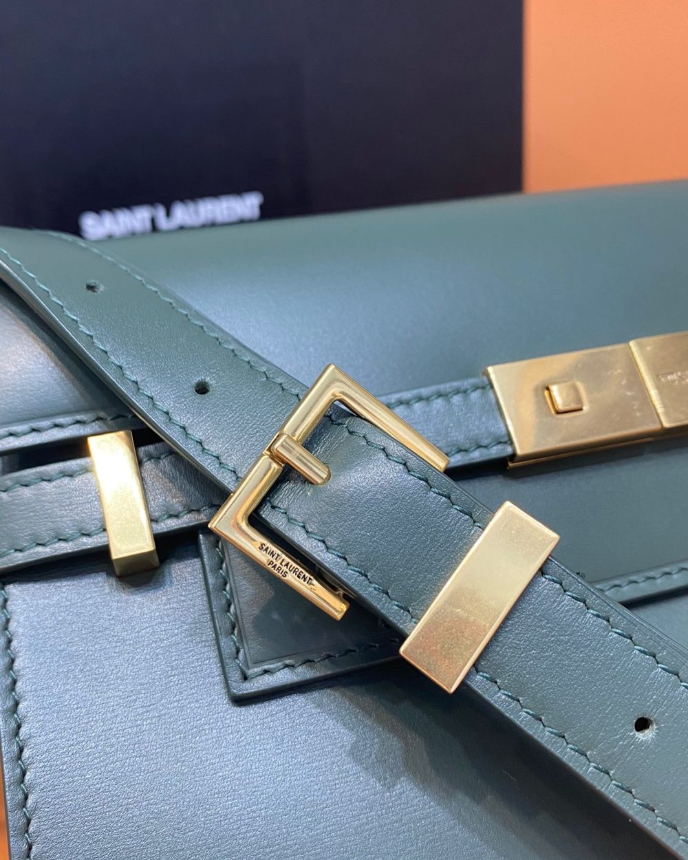 [REP 1:1] Saint Laurent Manhattan Small Shoulder Bag Dark Green For Women 9.4in/24cm YSL