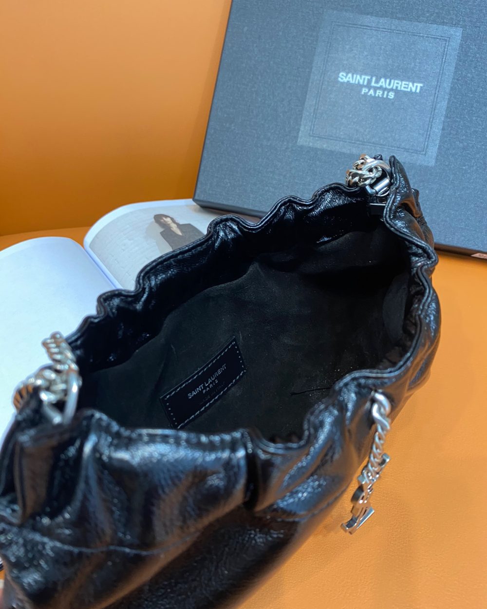[REP 1:1] Saint Laurent Mini Shoulder Bag Black For Women 9.5in/24cm P00596046