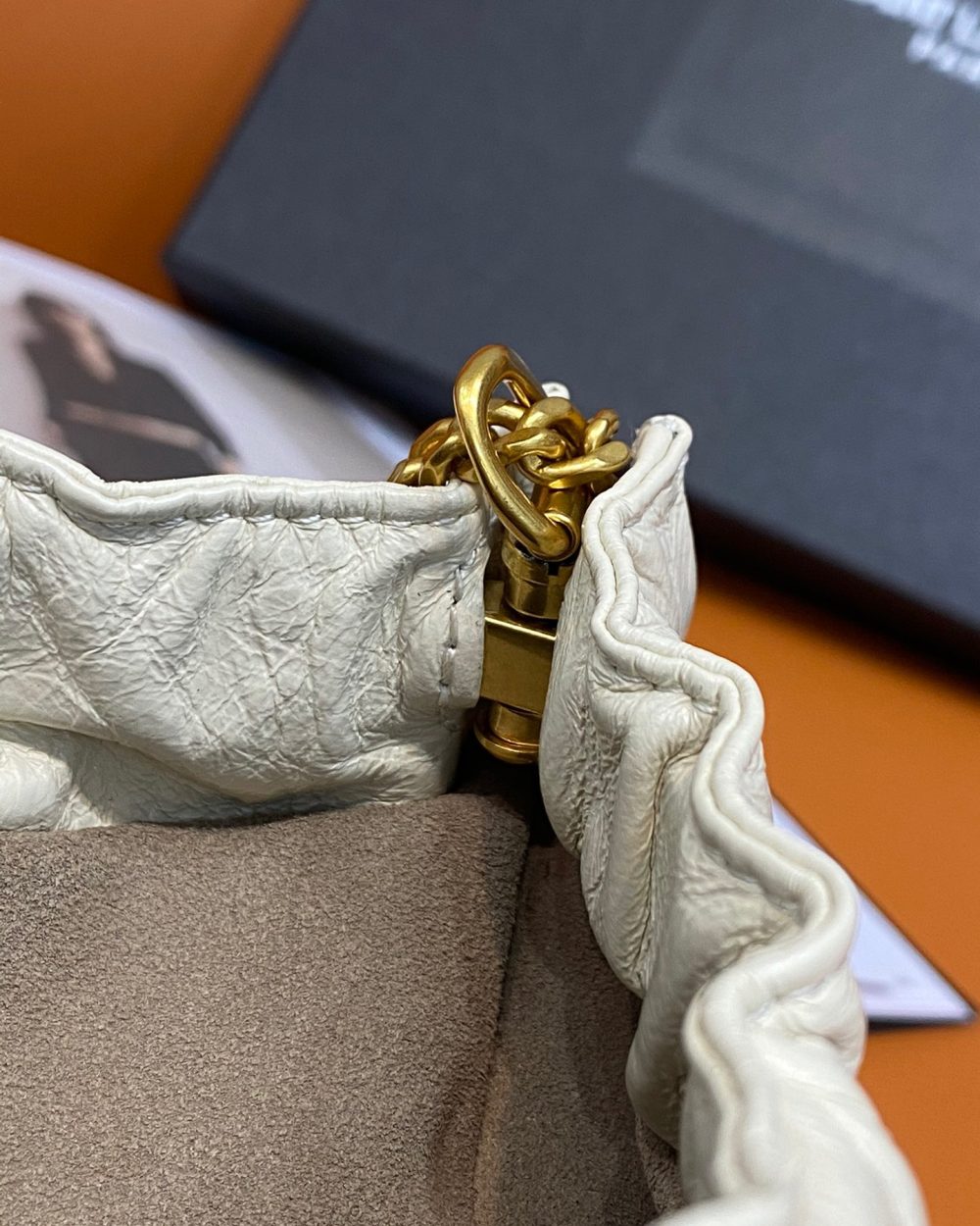 [REP 1:1] Saint Laurent Mini Shoulder Bag White For Women 9.5in/24cm P00596048