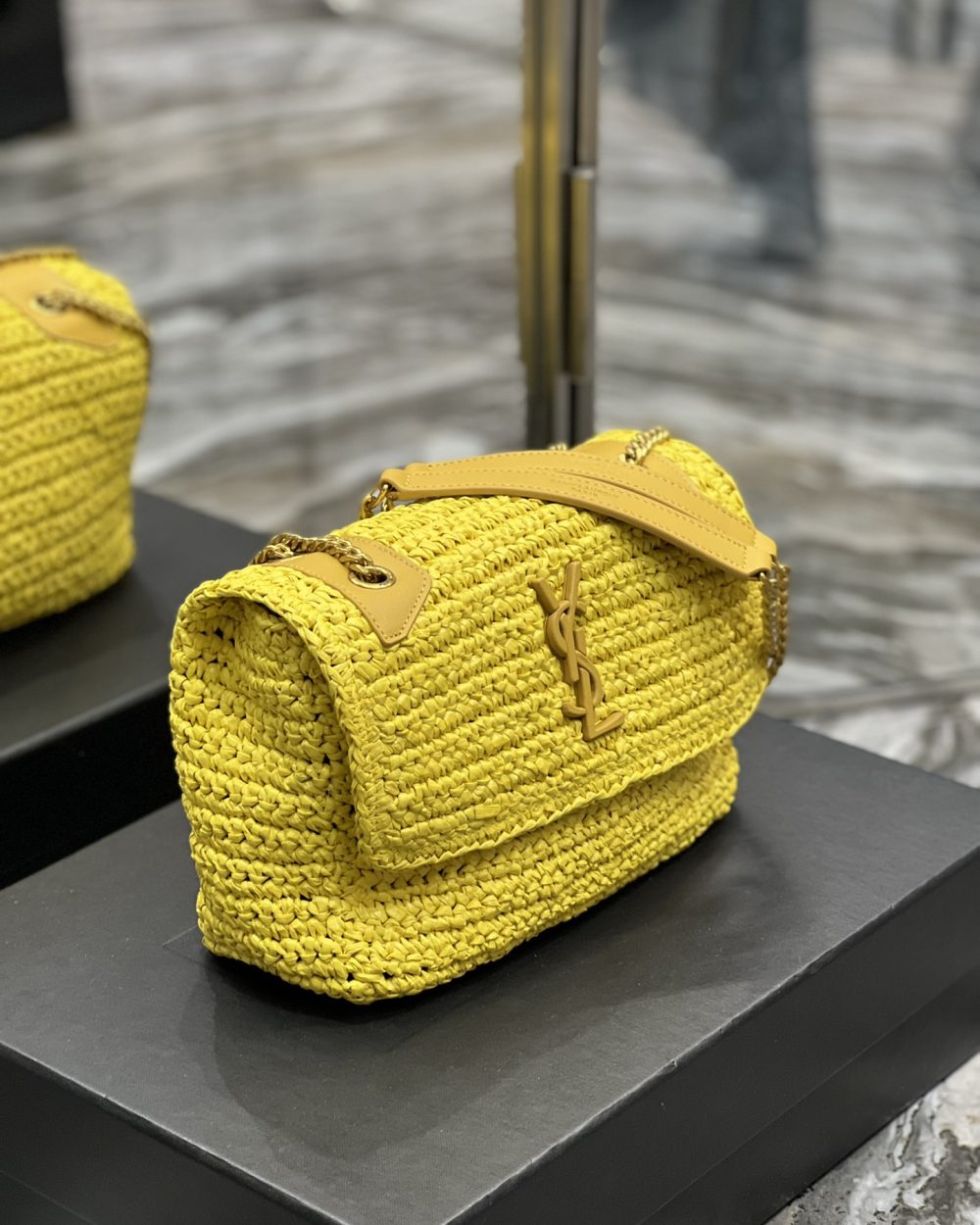 [REP 1:1] Saint Laurent Niki Baby Chain Bag Yellow For Women, Women's Bags 8.2in/21cm YSL