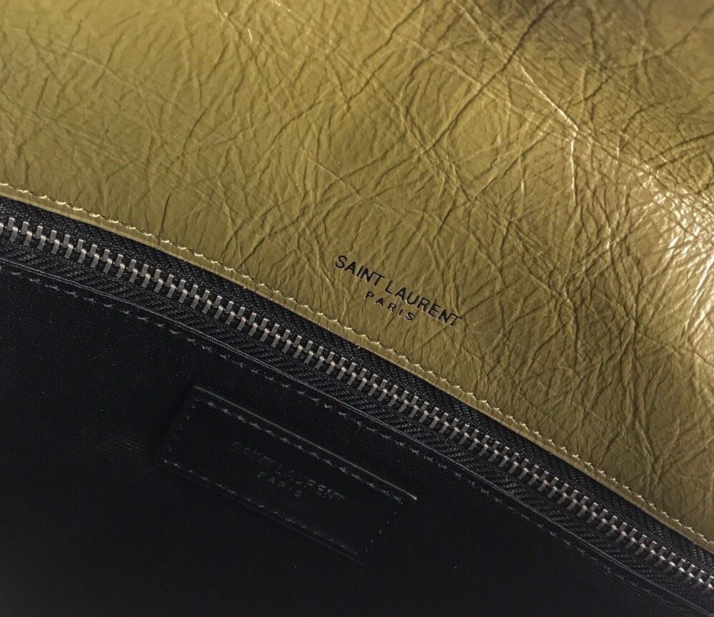 [REP 1:1] Saint Laurent Niki Medium Chain Bag In Crinkled Vintage Green For Women 11in/28cm YSL 6331581YG041229