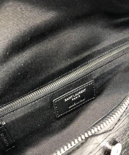 [REP 1:1] Saint Laurent Niki Medium Crinkled Shoulder Bag Black For Women 11in/28cm YSL
