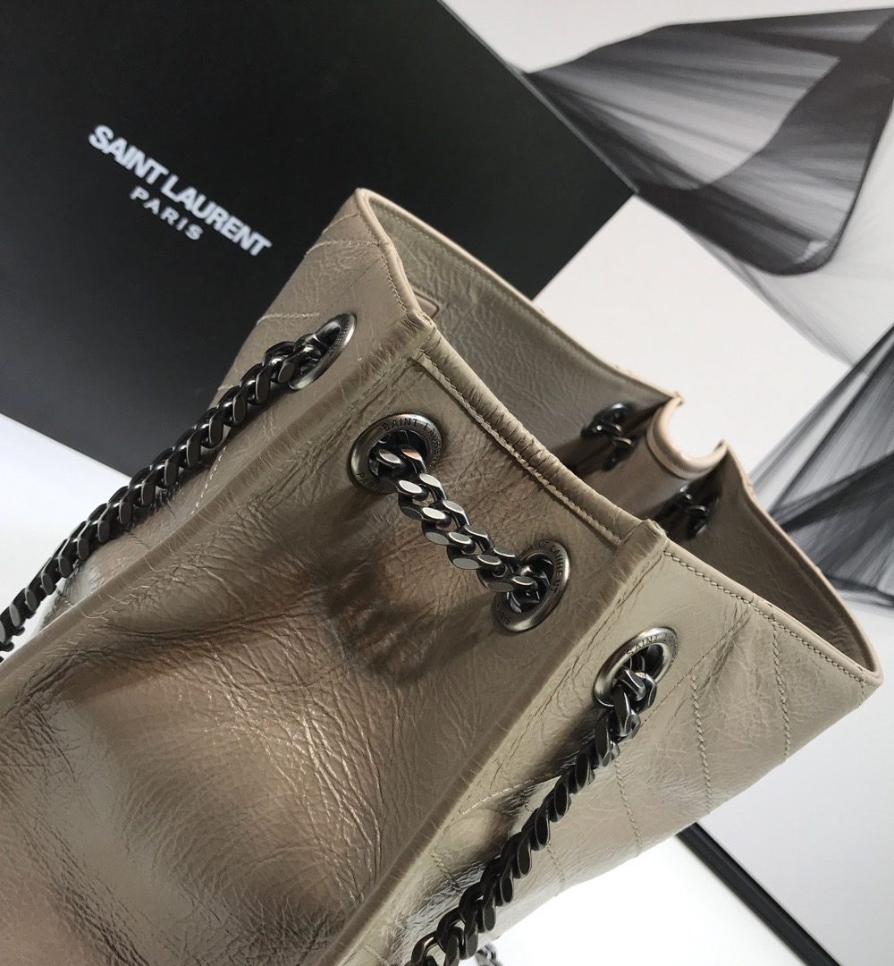 [REP 1:1] Saint Laurent Niki Medium Shopping Bag Beige For Women 12.6in/32cm YSL