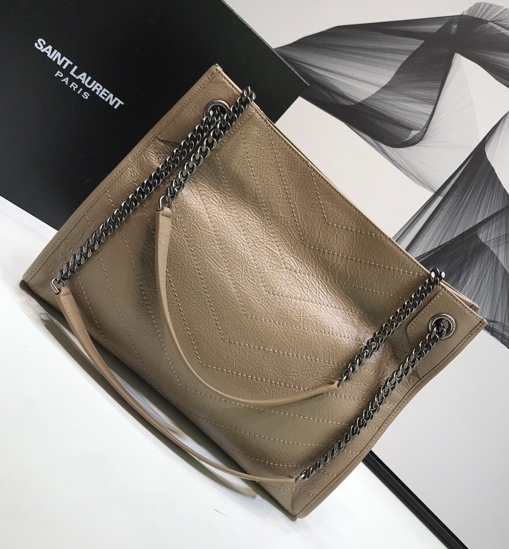[REP 1:1] Saint Laurent Niki Medium Shopping Bag Beige For Women 12.6in/32cm YSL