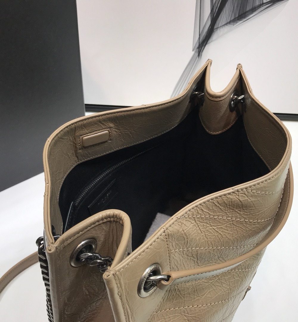 [REP 1:1] Saint Laurent Niki Medium Shopping Bag Beige For Women 12.6in/32cm YSL