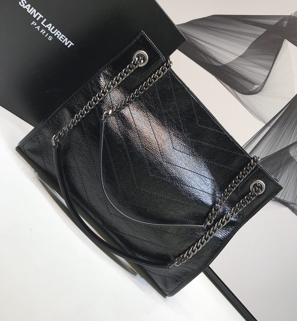 [REP 1:1] Saint Laurent Niki Medium Shopping Bag Black For Women 12.6in/32cm YSL