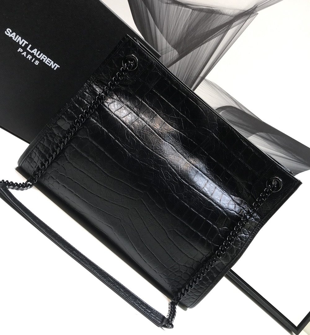 [REP 1:1] Saint Laurent Niki Medium Shopping Bag Black For Women 12.6in/32cm YSL