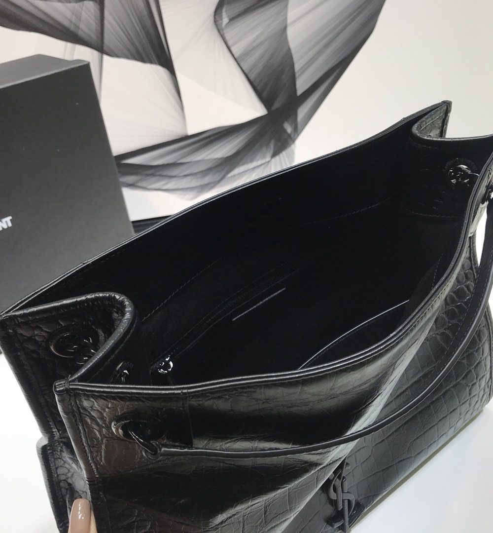 [REP 1:1] Saint Laurent Niki Medium Shopping Bag Black For Women 12.6in/32cm YSL