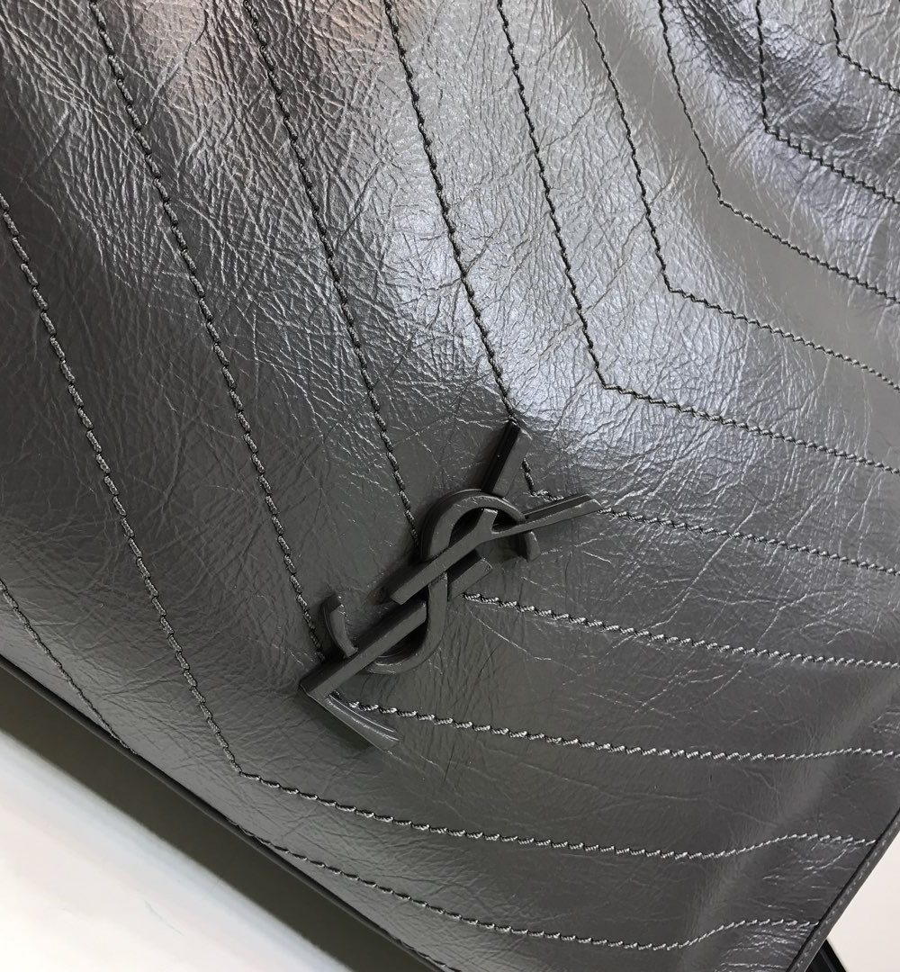 [REP 1:1] Saint Laurent Niki Medium Shopping Bag Gray For Women 12.6in/32cm YSL 577999