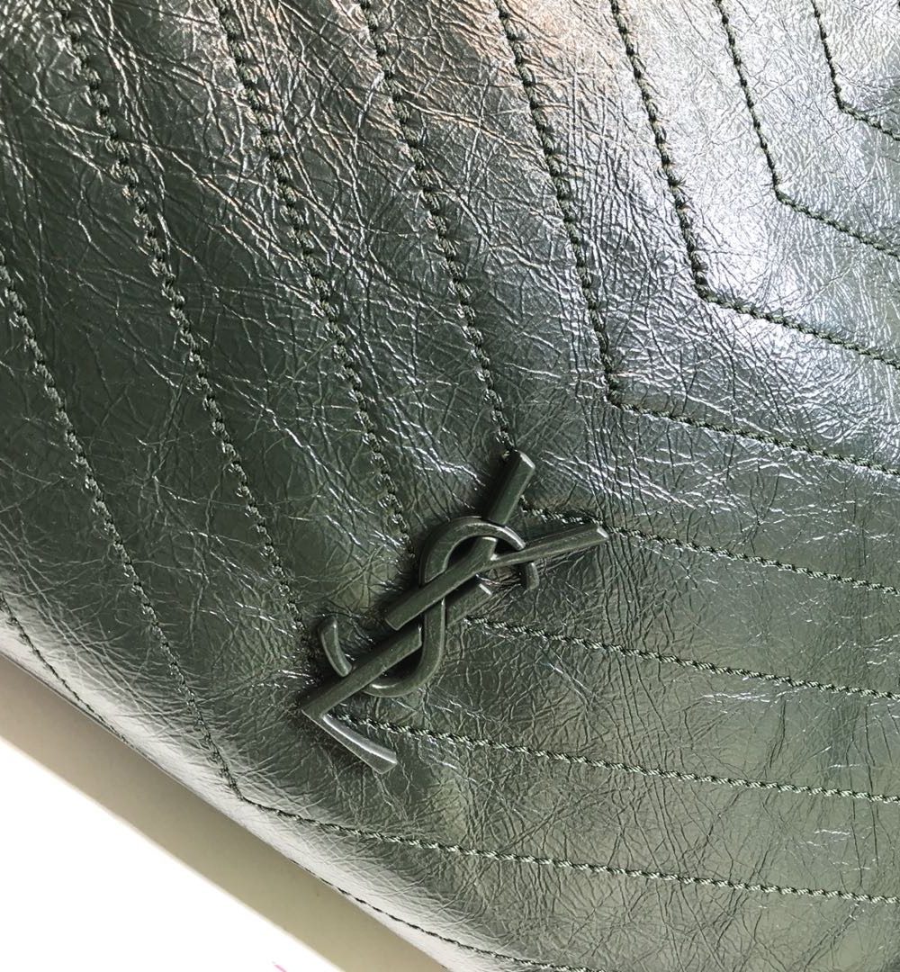 [REP 1:1] Saint Laurent Niki Medium Shopping Bag Green For Women 12.6in/32cm YSL