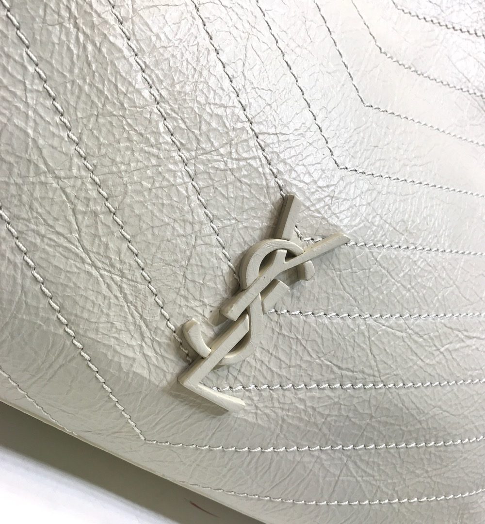 [REP 1:1] Saint Laurent Niki Medium Shopping Bag White For Women 12.6in/32cm YSL