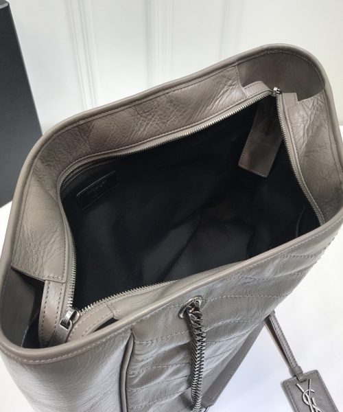 [REP 1:1] Saint Laurent Niki Shopping Bag Dark Beige For Women 13.8in/35cm YSL