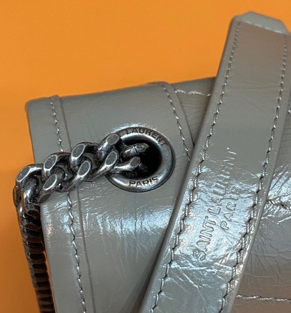 [REP 1:1] Saint Laurent Niki Wallets On Chain Beige For Women 7.5in/19cm