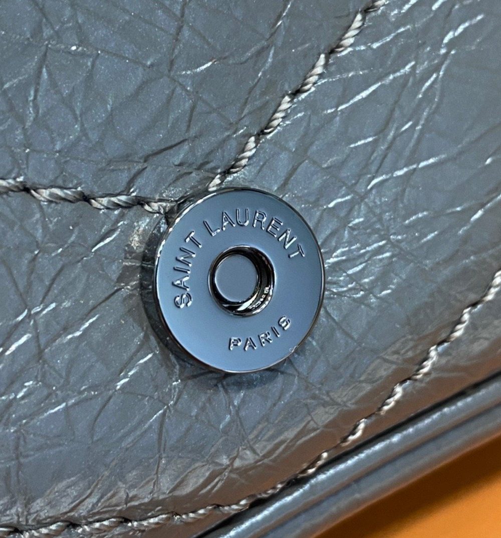 [REP 1:1] Saint Laurent Niki Wallets On Chain Storm For Women 7.5in/19cm