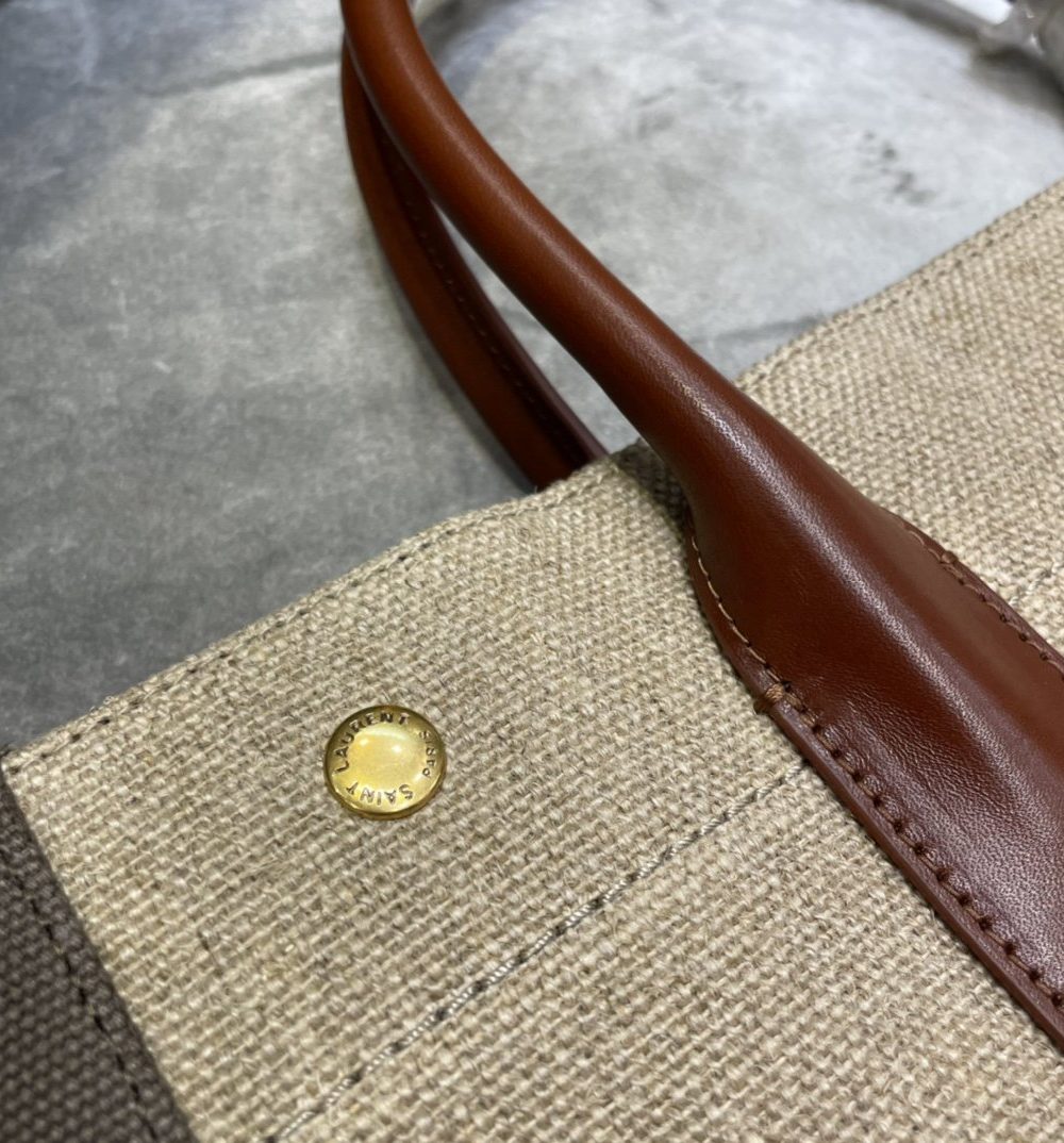 [REP 1:1] Saint Laurent Rive Gauche North/South Tote Bag In Printed Linen For Women 15.3in/39cm YSL 632539FAABR9083