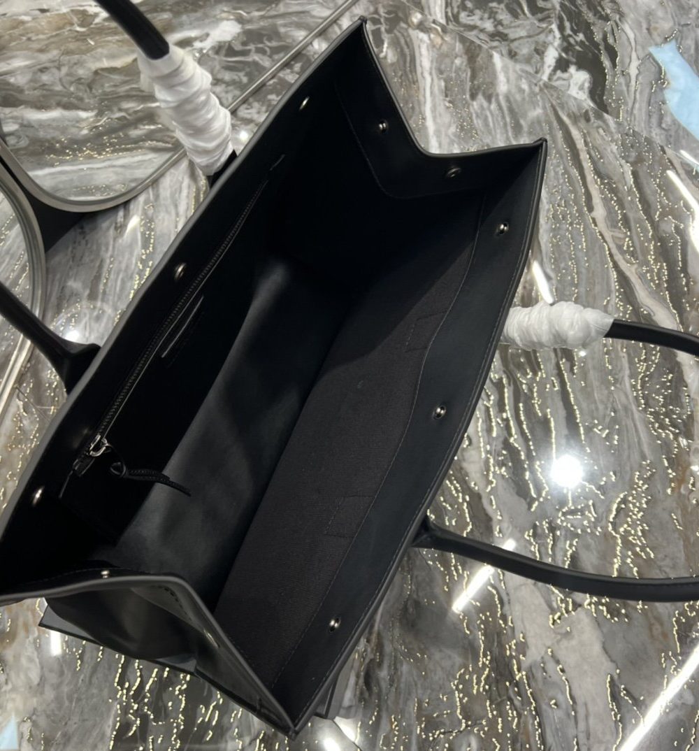 [REP 1:1] Saint Laurent Rive Gauche Small Tote Bag In Black Noir For Women 15.4in/39cm YSL 686266CWTFE1000