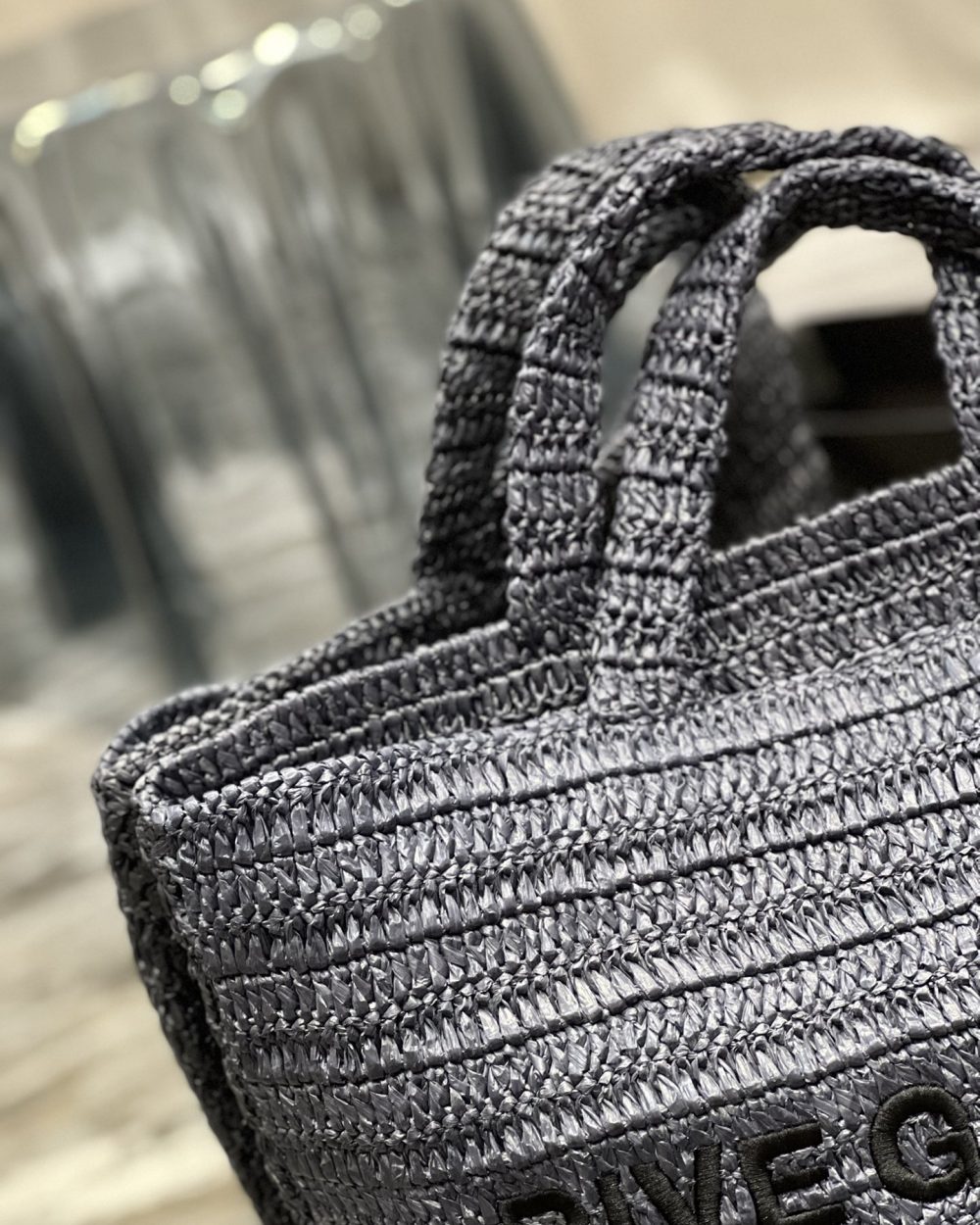 [REP 1:1] Saint Laurent Rive Gauche Supple Tote Bag Grey For Women, Women's Bags 15in/38cm YSL