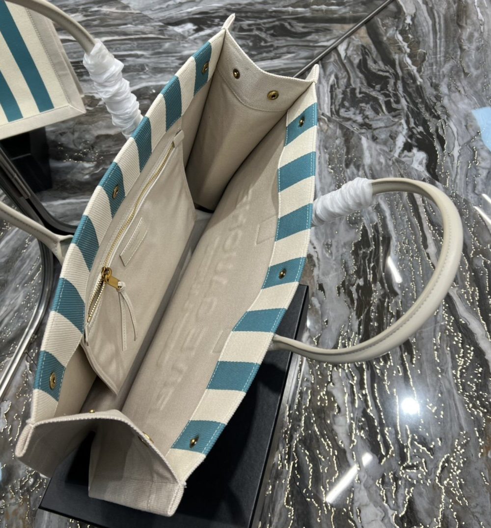 [REP 1:1] Saint Laurent Rive Gauche Tote Bag In Water Green For Women 18.9in/48cm YSL 499290FAAD51680