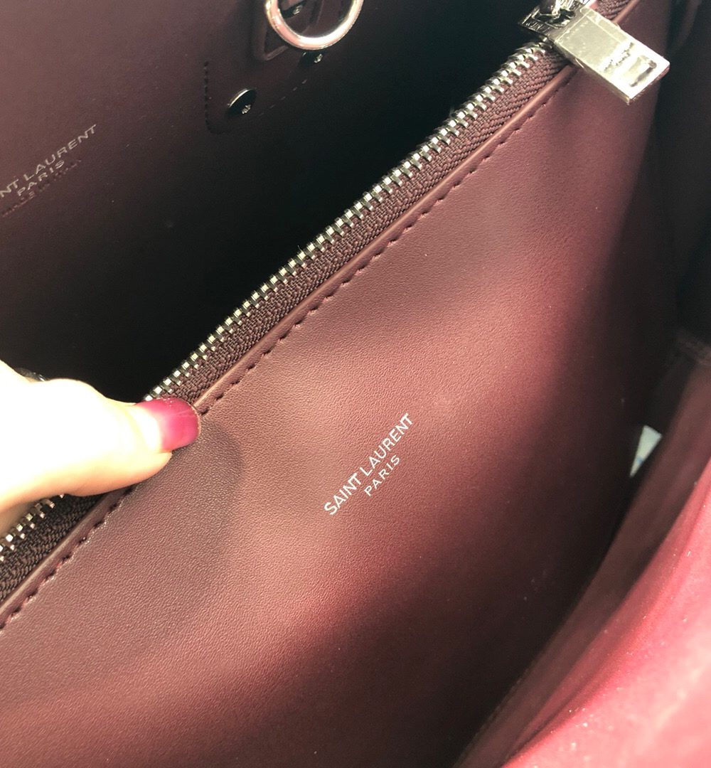 [REP 1:1] Saint Laurent Sac De Jour Small Burgundy For Women 12.5in/32cm YSL