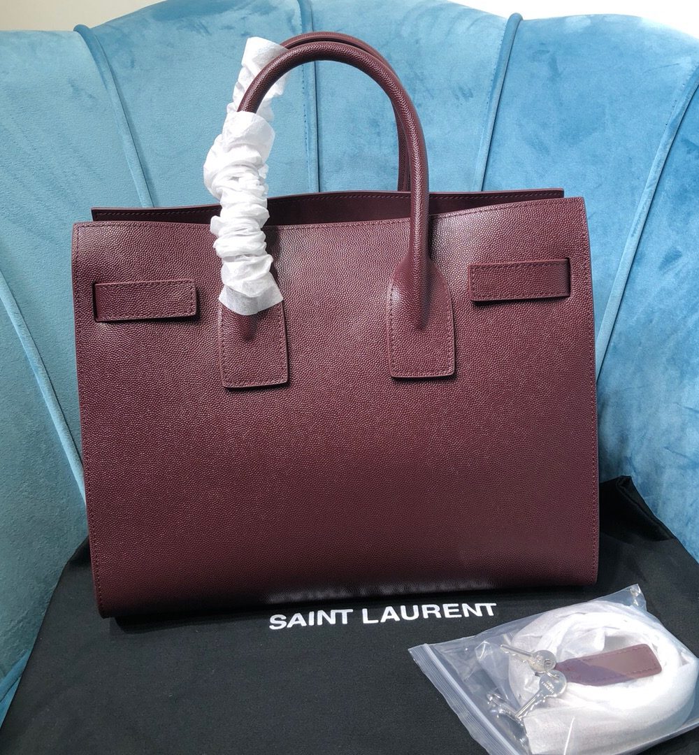 [REP 1:1] Saint Laurent Sac De Jour Small Burgundy For Women 12.5in/32cm YSL