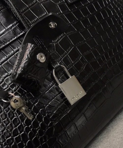 [REP 1:1] Saint Laurent Sac De Jour Small In Embossed Crocodile Black For Women 12.5in/32cm YSL  378299DND1N1000