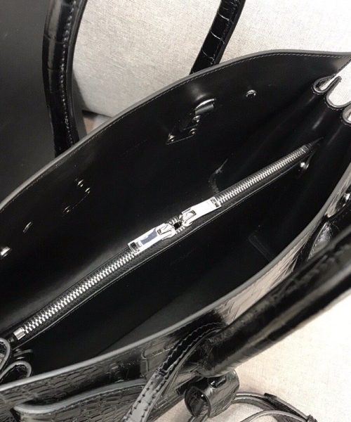 [REP 1:1] Saint Laurent Sac De Jour Small In Embossed Crocodile Black For Women 12.5in/32cm YSL  378299DND1N1000