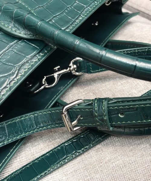 [REP 1:1] Saint Laurent Sac De Jour Small In Embossed Crocodile Green For Women 12.5in/32cm YSL