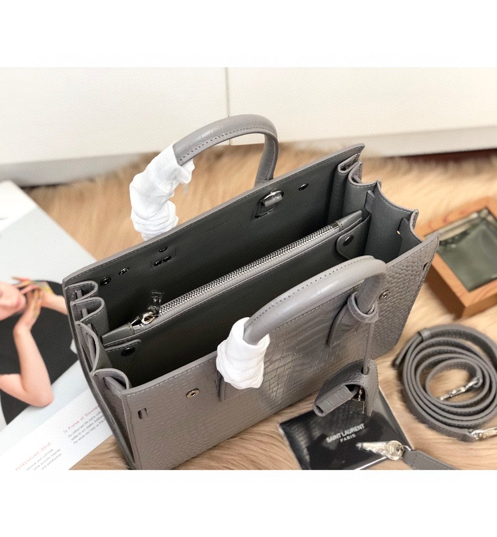 [REP 1:1] Saint Laurent Sac De Jour Small In-Gray For Women 12.5in/32cm YSL