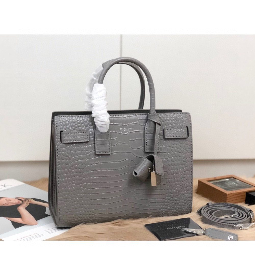 [REP 1:1] Saint Laurent Sac De Jour Small In-Gray For Women 12.5in/32cm YSL