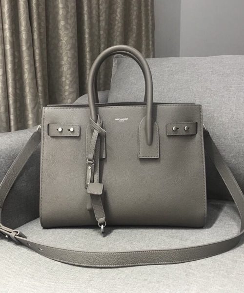 [REP 1:1] Saint Laurent Sac De Jour Small Stone Grey For Women 12.5in/32cm YSL