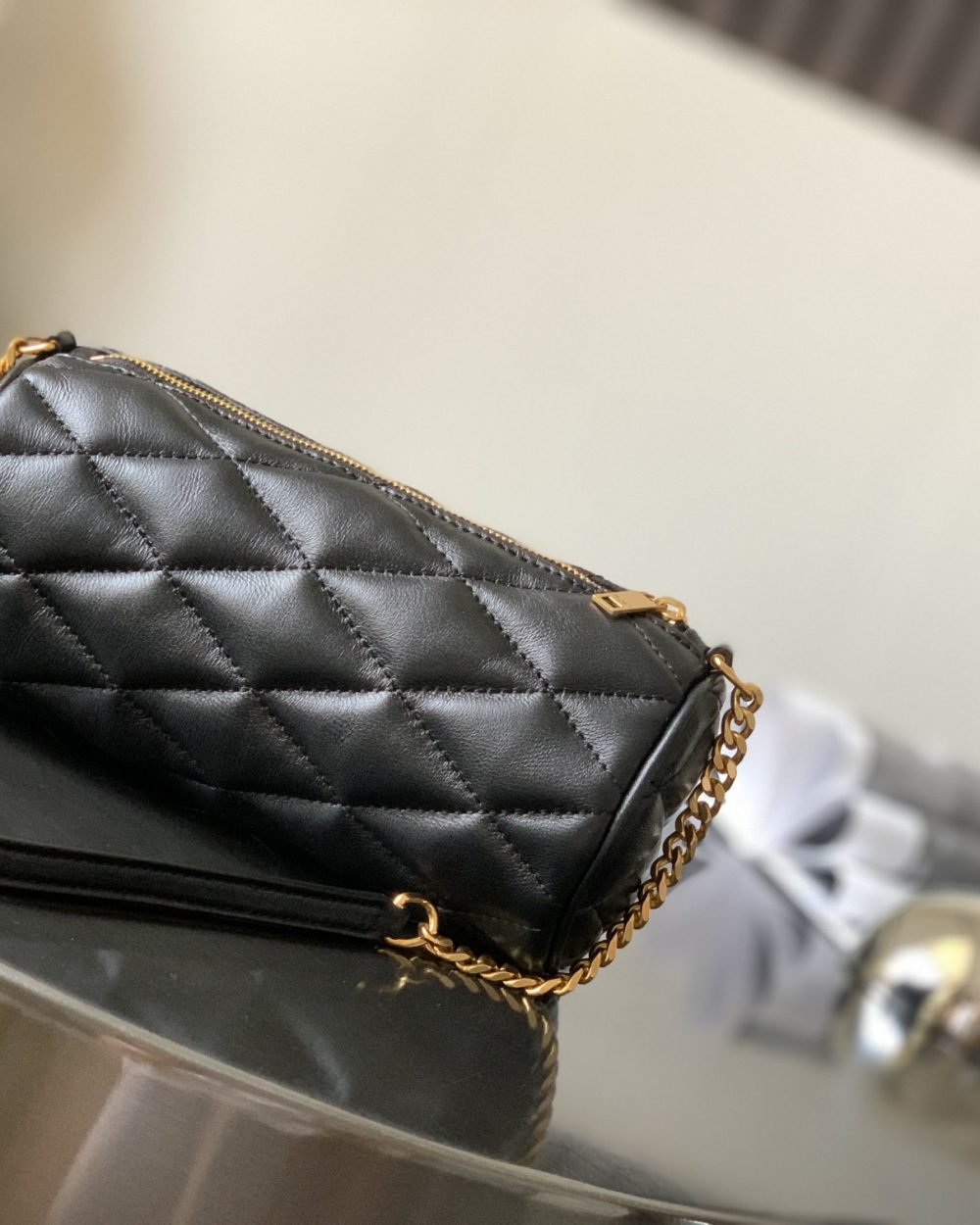 [REP 1:1] Saint Laurent Sade Mini Tube Bag For Women 7.9in/20cm Black YSL 699703AAAJU1000