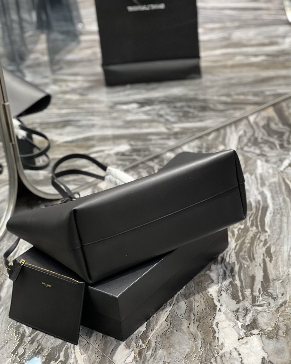 [REP 1:1] Saint Laurent Shopping E/W Tote Bag Black With Gold Hardware For Women 14.5in/38cm YSL 600281CSV0J1000