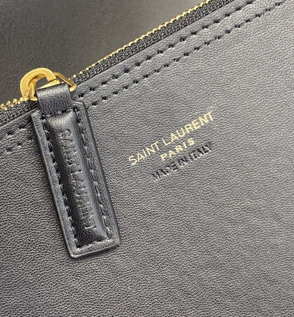 [REP 1:1] Saint Laurent Shopping N/S In Supple Black For Women 13.7in/35cm YSL 600306CSV0J1000