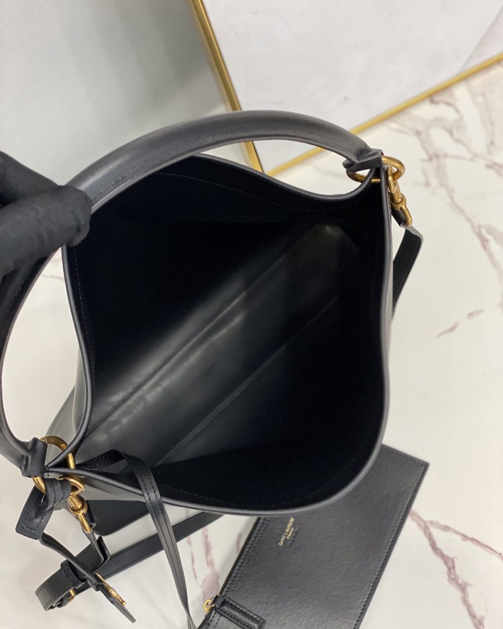 [REP 1:1] Saint Laurent Shopping N/S In Supple Black For Women 13.7in/35cm YSL 600306CSV0J1000