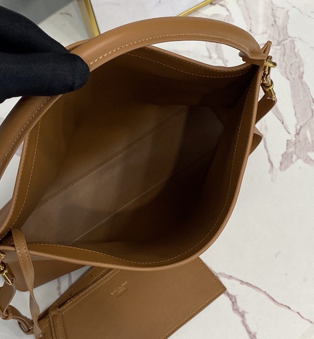 [REP 1:1] Saint Laurent Shopping N/S In Supple Brown For Women 13.7in/35cm YSL