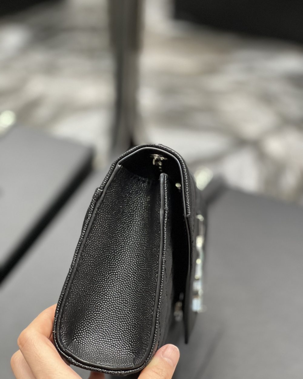 [REP 1:1] Saint Laurent Small Bag Black In Mix Matelasse For Women 8.2in/21cm YSL 600195BOW921000