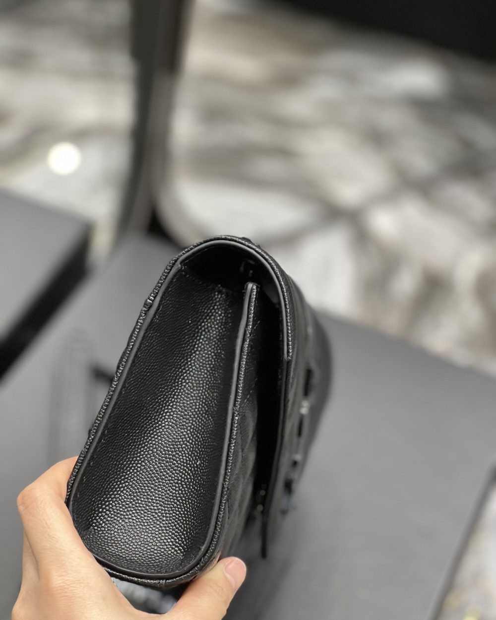 [REP 1:1] Saint Laurent Small Bag Black In Mix Matelasse For Women 8.2in/21cm YSL 600195BOW981000