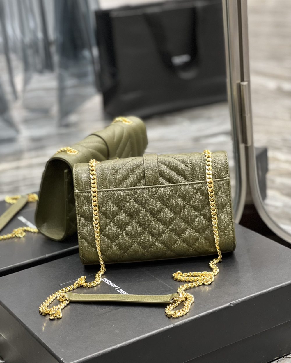 [REP 1:1] Saint Laurent Small Bag In Mix Matelasse For Women 8.2in/21cm YSL