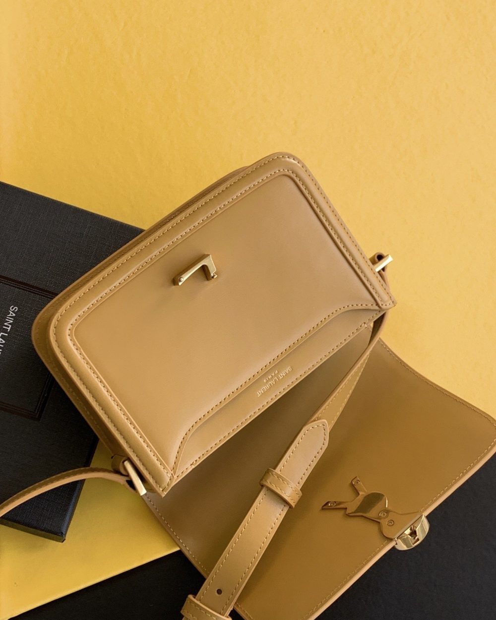 [REP 1:1] Saint Laurent Solferino Small Satchel Bag Brown In Box 7.4in/19cm YSl