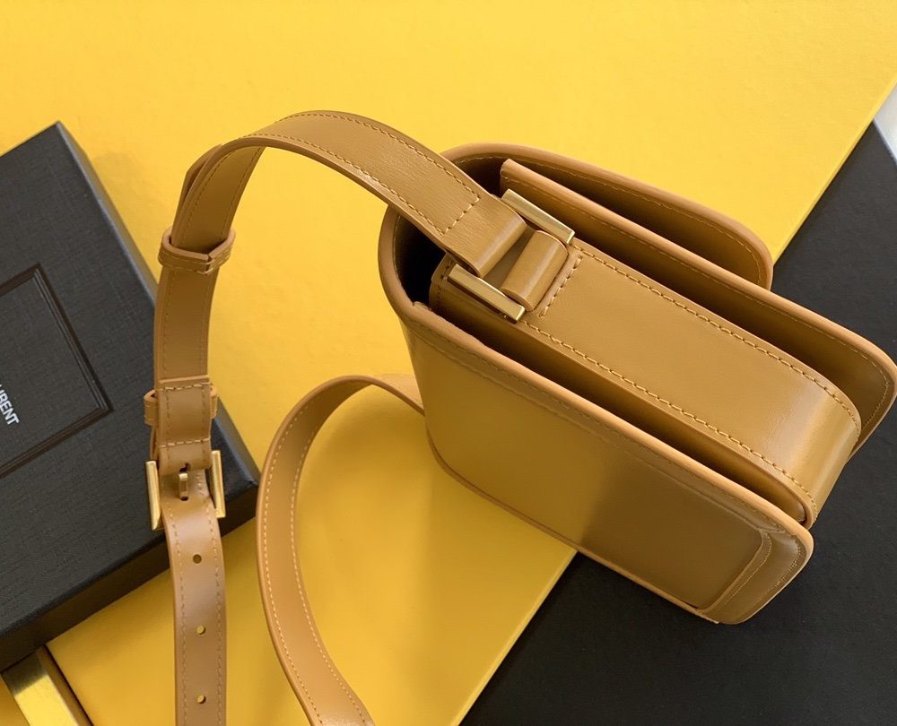 [REP 1:1] Saint Laurent Solferino Small Satchel Bag Brown In Box 7.4in/19cm YSl